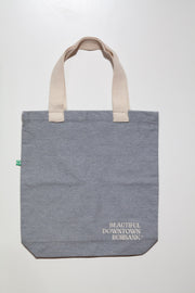Recycled Canvas Gusset Tote (Ash/White SM)